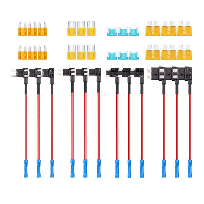 12V Add-A-Circuit Fuse Tap Kit – 4 Types (ATO/ATC/ATM/APM) | Safe Power for Your Car Accessories