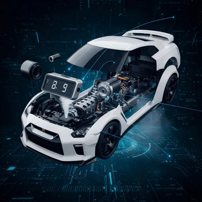 Gaming Hypercar-shaped Alarm Clock Realistic Engine Light Effects Cool Creativity Novelty Portable Gifts Gaming Office Accessory