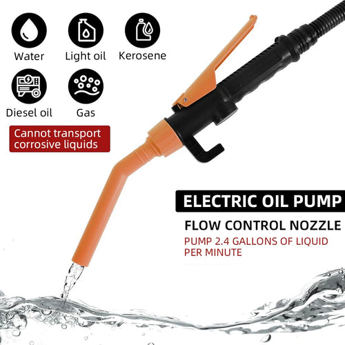 Fast Fuel Transfer in Seconds ⛽⚡ — Portable 12V Electric Siphon Pump for Cars, Trucks & Emergencies-Lightweight & travel-ready