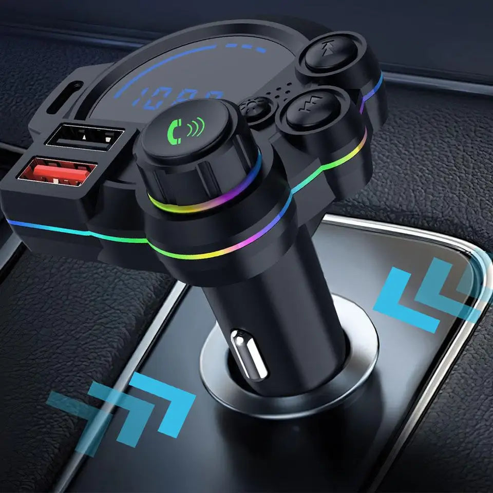 🚗 Smart Car Bluetooth Player & Fast USB Charger – Hands-Free Music Drive