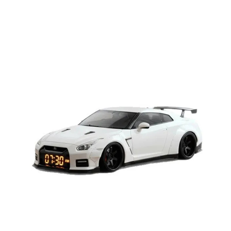 Gaming Hypercar-shaped Alarm Clock Realistic Engine Light Effects Cool Creativity Novelty Portable Gifts Gaming Office Accessory