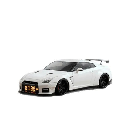 Gaming Hypercar-shaped Alarm Clock Realistic Engine Light Effects Cool Creativity Novelty Portable Gifts Gaming Office Accessory