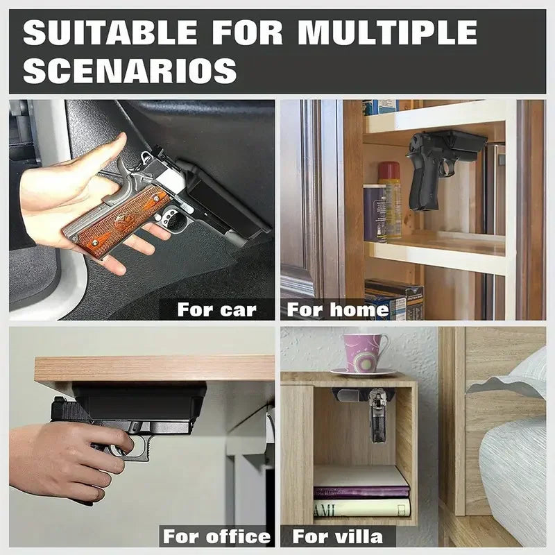 Quick-Access Magnetic Vehicle Handgun Mount — Secure, Discreet & Ready When Seconds Matter