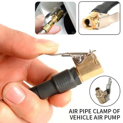 🚗 Fast Tire Pump Adapter – Clip & Screw Fit for Easy Inflation