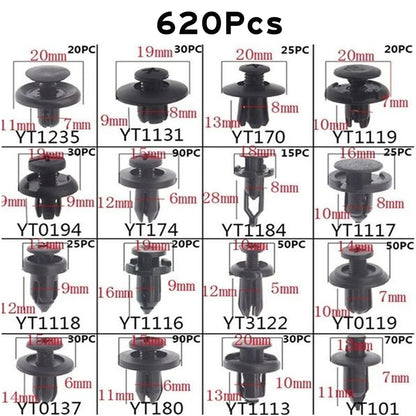 620-Piece Professional Automotive Fastener Kit One Box. Every Clip. Every Panel. 🔧🚗