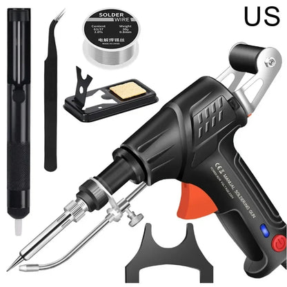 Auto-Feed Soldering Iron Kit – One-Hand Welding Made Easy 🔥 Built-in Heating + Automatic Solder Feed for Fast, Clean Repairs — No Extra Hands Needed!