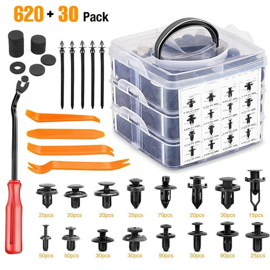 620-Piece Professional Automotive Fastener Kit One Box. Every Clip. Every Panel. 🔧🚗