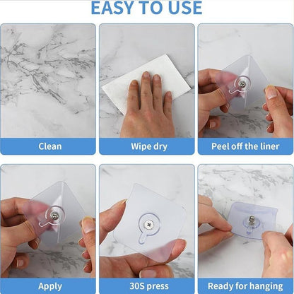 🎁LAST DAY SALE 49% OFF💕⚡⚡Drill Free Adhesive Hooks
