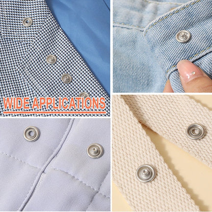 No-Sew Snap Button Tool Kit – Quick Fix for Clothes & Fabric 🔧✨
