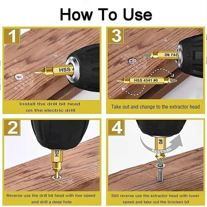 🔧 Stripped Screw Remover Set – Fix Stuck Screws in Seconds