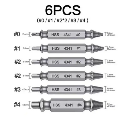 🔧 Stripped Screw Remover Set – Fix Stuck Screws in Seconds