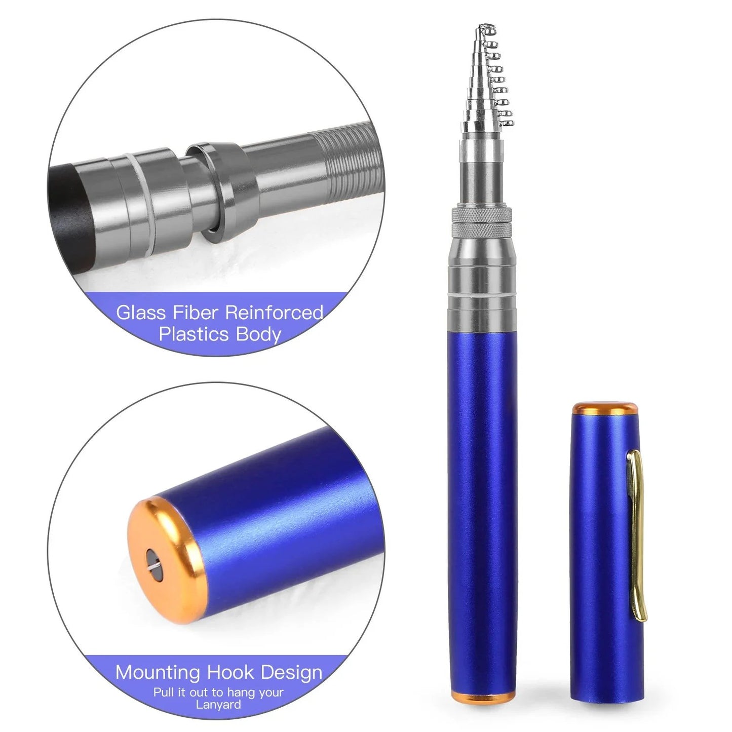 🎣 Pocket-Ready Micro Adventure Rod – Ultra-Compact Alloy Travel Fishing Tool