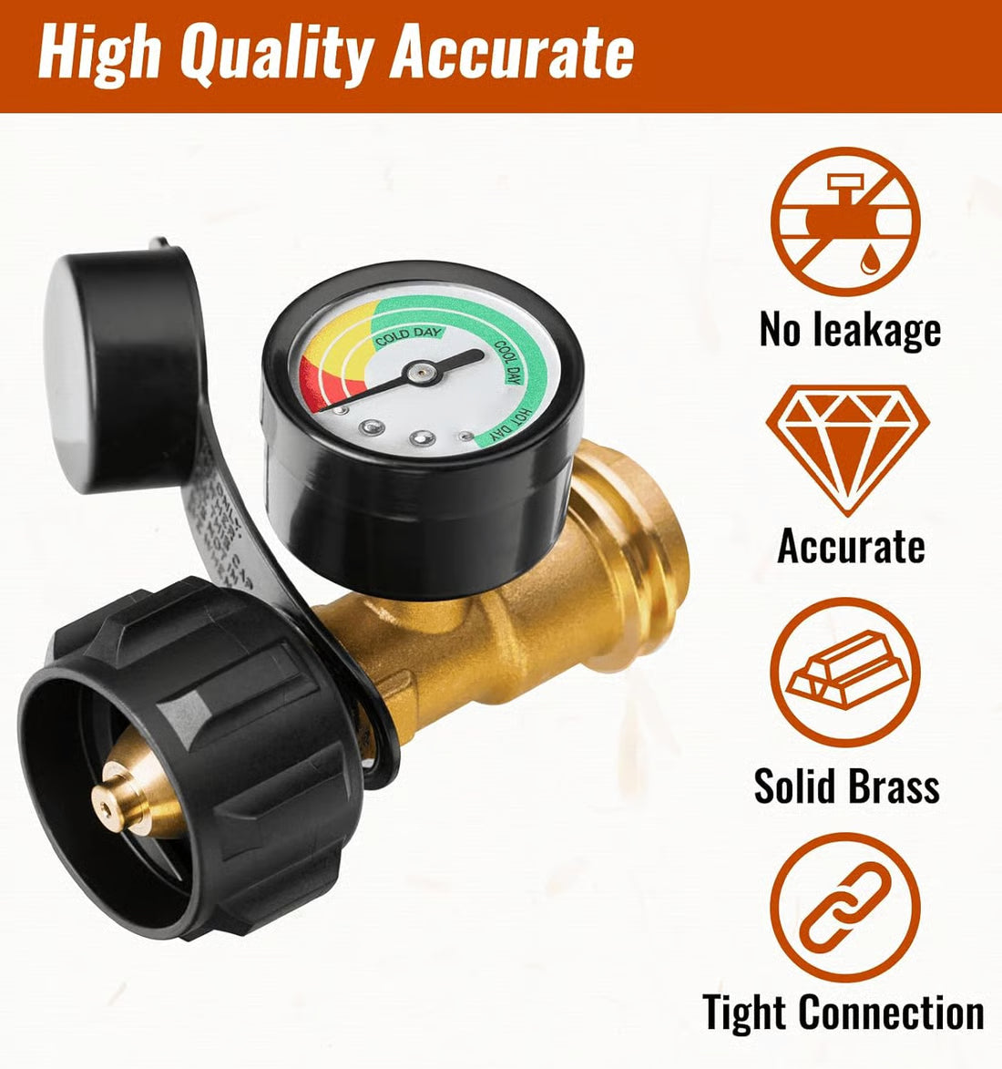 Universal Propane Tank Gauge ~ Check your fuel level at a glance before every cookout.