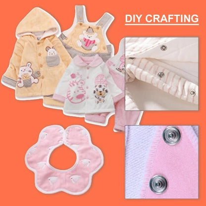 No-Sew Snap Button Tool Kit – Quick Fix for Clothes & Fabric 🔧✨