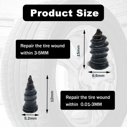 Be Ready Before It Happens — 60PCS Emergency Tire Rescue Plugs Kit