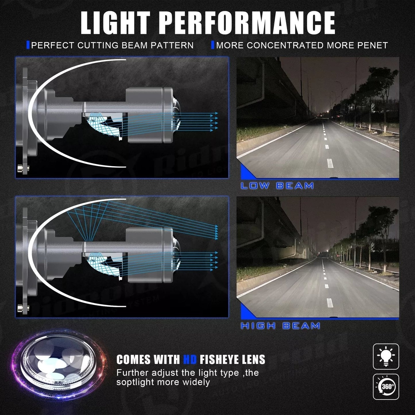 🎁LAST DAY DEAL✨ H4 LED Headlight 49% OFF Integrated High&Low Beam | Super Bright