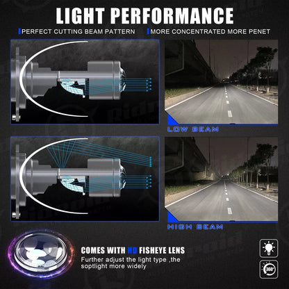 🎁LAST DAY DEAL✨ H4 LED Headlight 49% OFF Integrated High&Low Beam | Super Bright