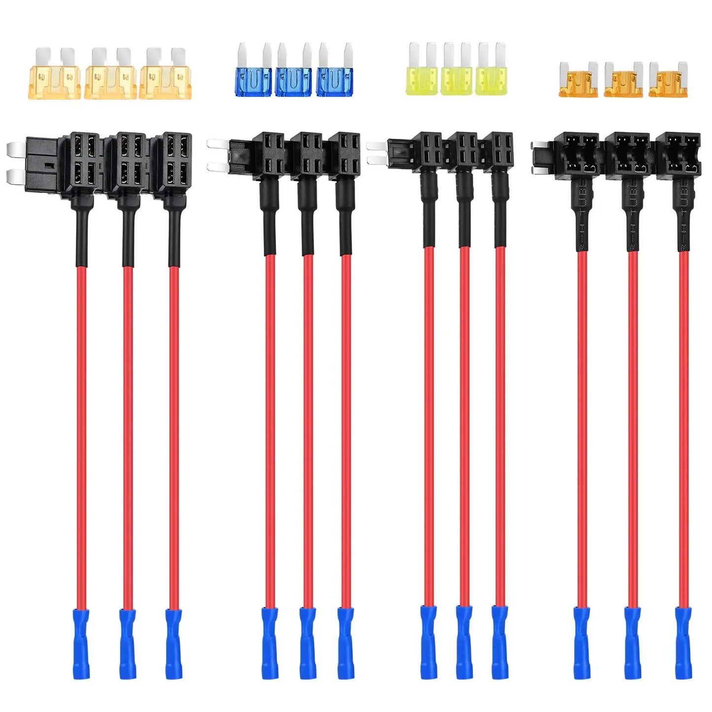 12V Add-A-Circuit Fuse Tap Kit – 4 Types (ATO/ATC/ATM/APM) | Safe Power for Your Car Accessories