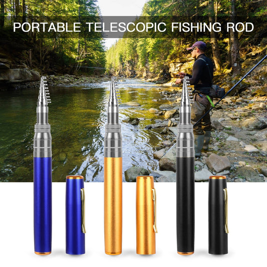 🎣 Pocket-Ready Micro Adventure Rod – Ultra-Compact Alloy Travel Fishing Tool