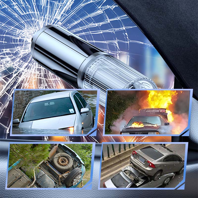 🔥BUY 2 get 1 free  🔥Emergency Car Window Breaker Seatbelt Cutter Tool